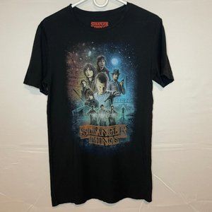 Stranger Things Classic Illustrated Poster Crew Tee-Shirt Size S